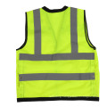 Reflective work neon traffic visibility safety vest